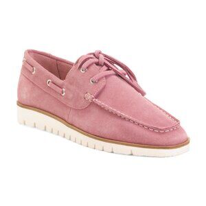 SEYCHELLES Mauve Suede Kipper Boat Shoes